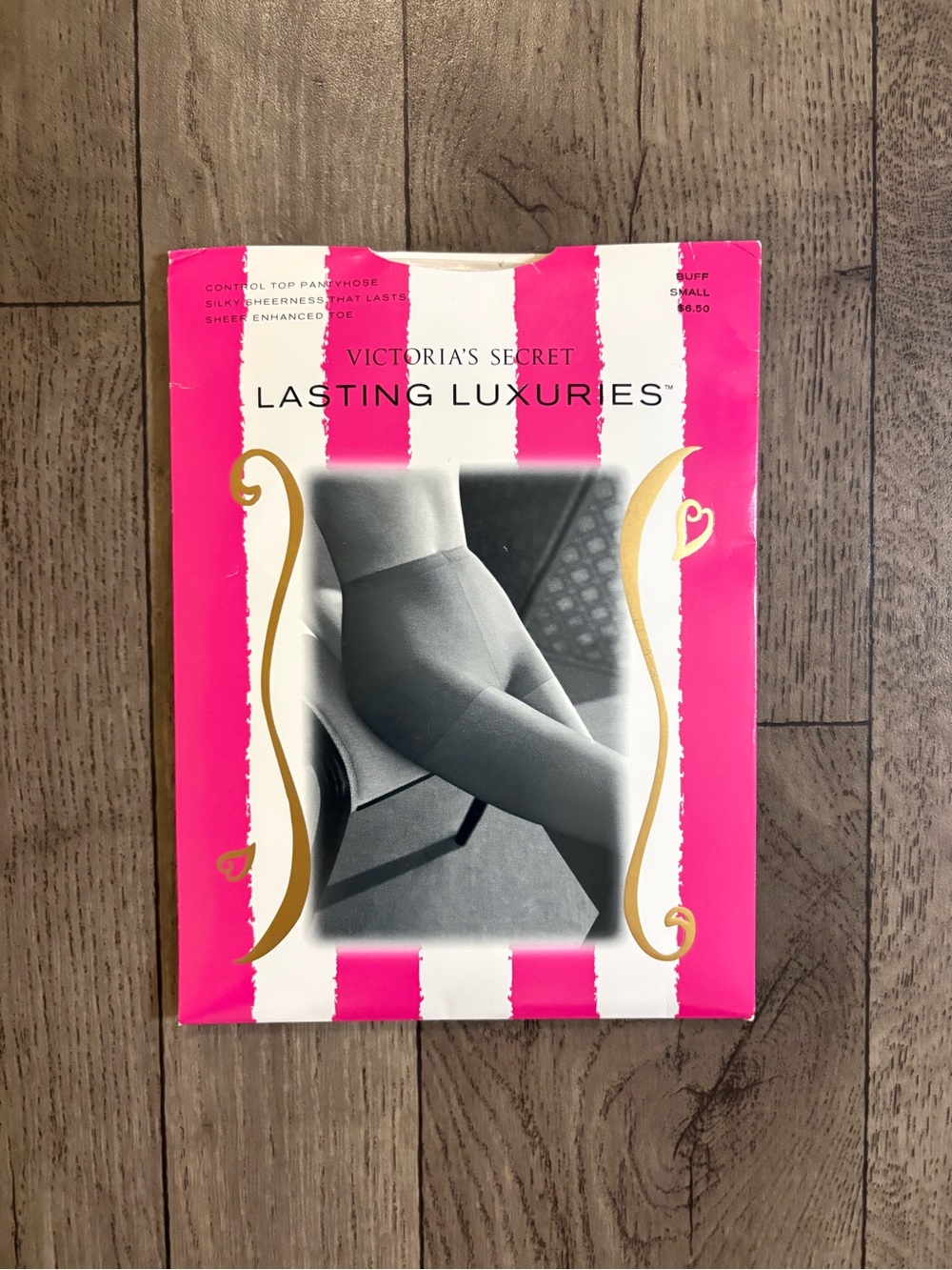 Vintage Victoria's Secret Lasting Luxuries Pantyhose Small Buff